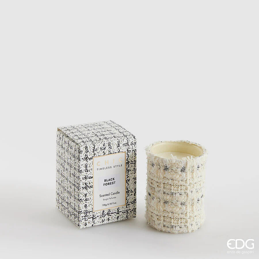 EDG Boucle geurkaars 9,5cm - black forest