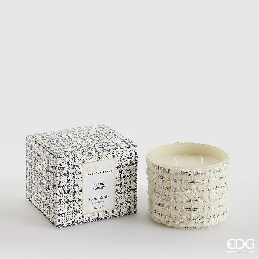 EDG Boucle geurkaars 8,5cm - black forest