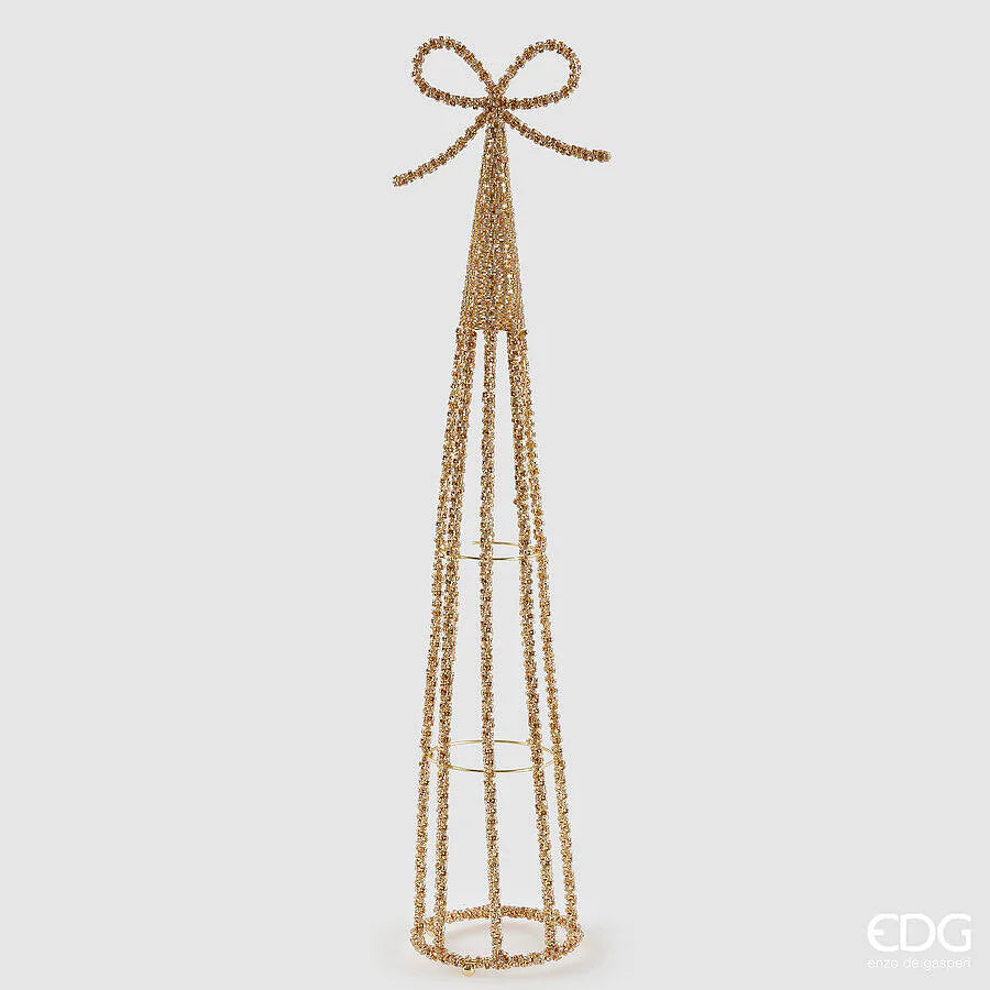 EDG Kerst deco kegel - 66cm - goud