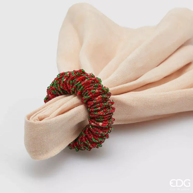 EDG Servetring - rood/ groen