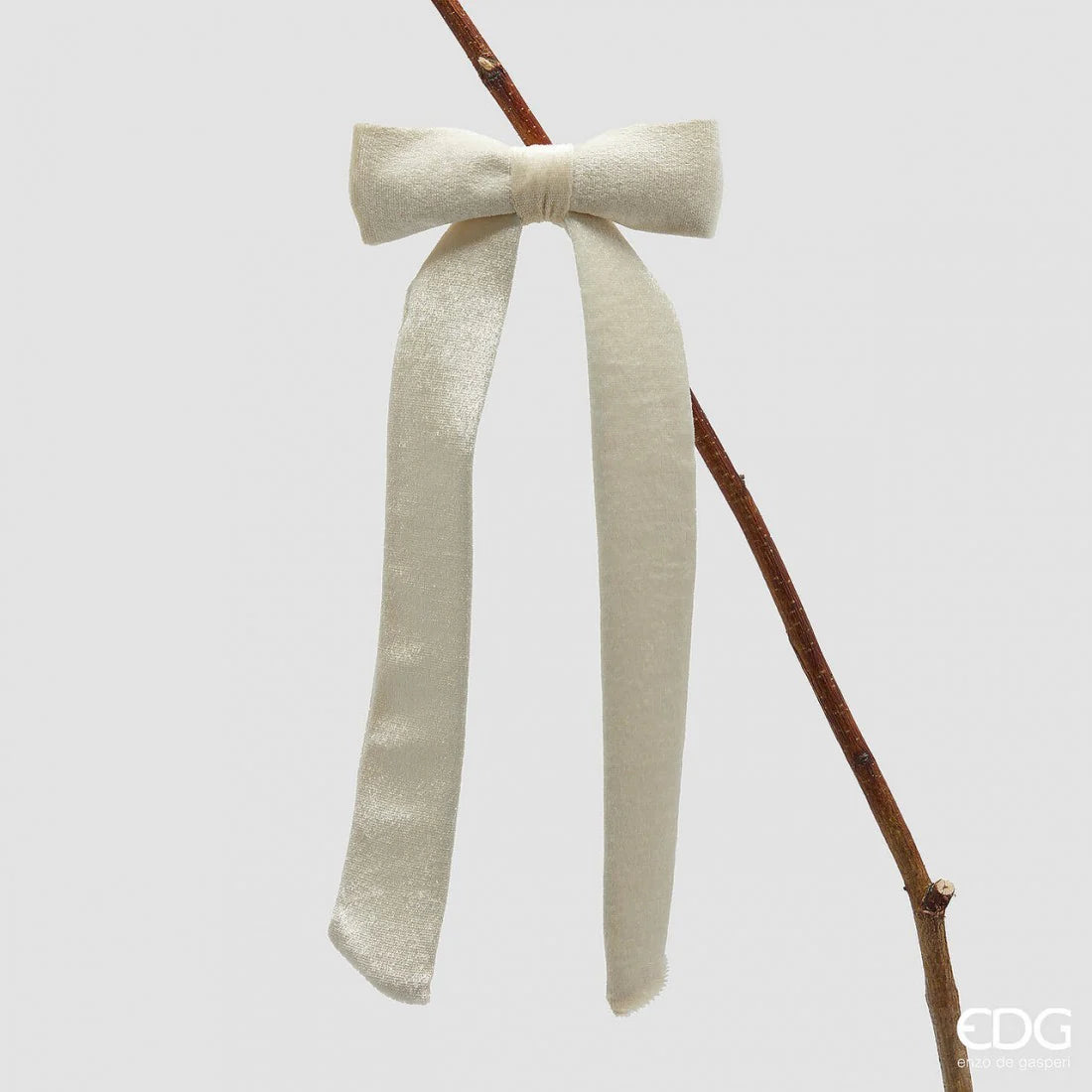 EDG Velluta strik clip - 30x13cm - ivoor