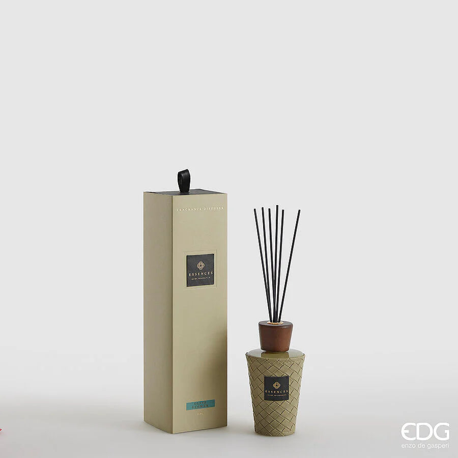 EDG Cuir geurstokjes 150ml 13,5cm - olive flower