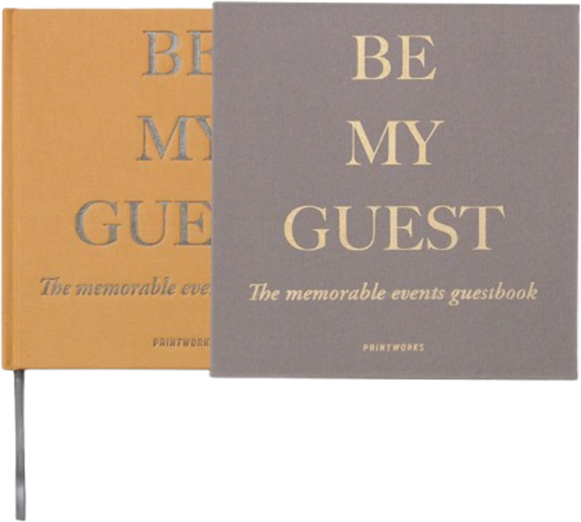 PRINTWORKS Gastenboek - beige/geel