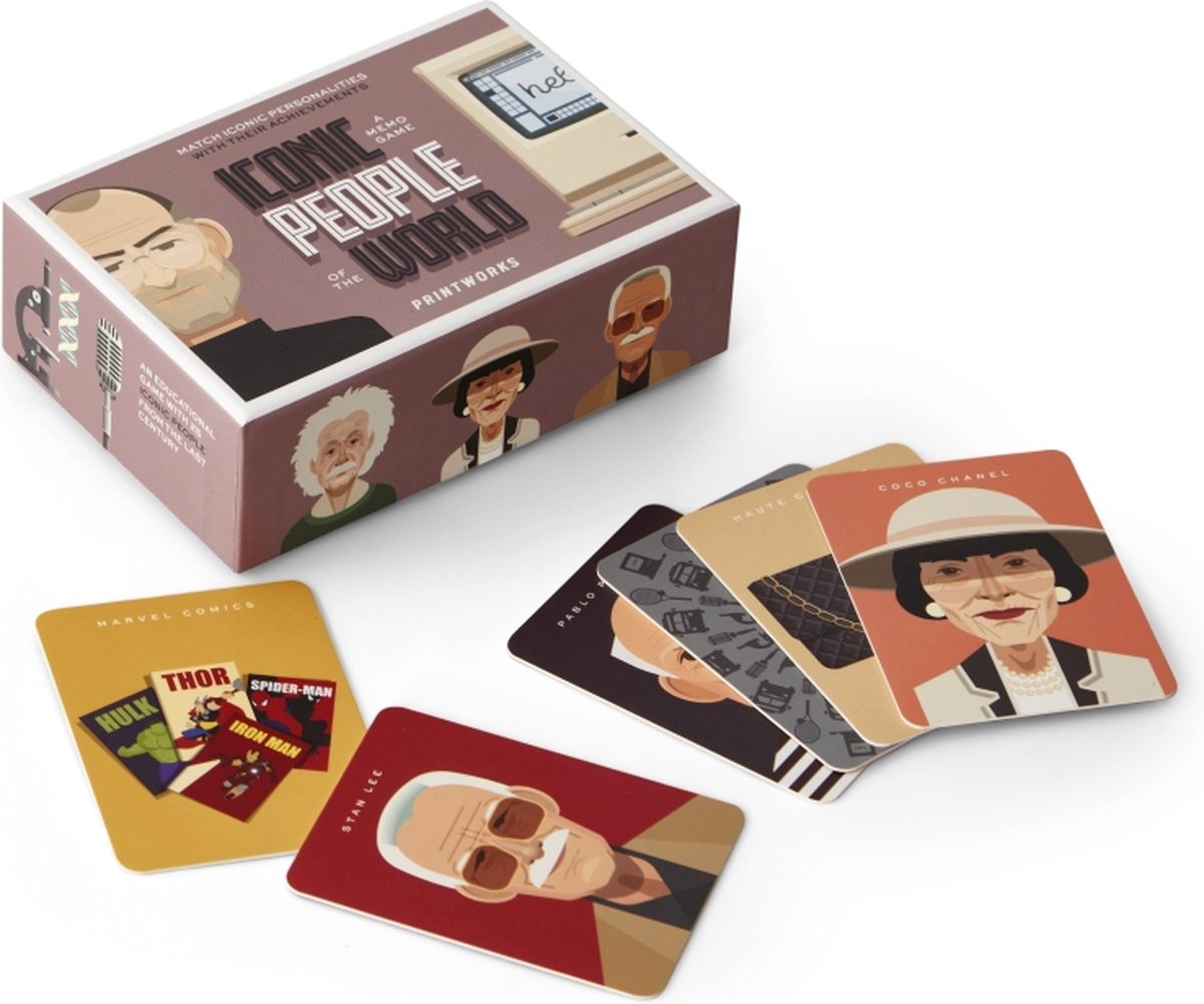 PRINTWORKS Memo spel - Iconic People