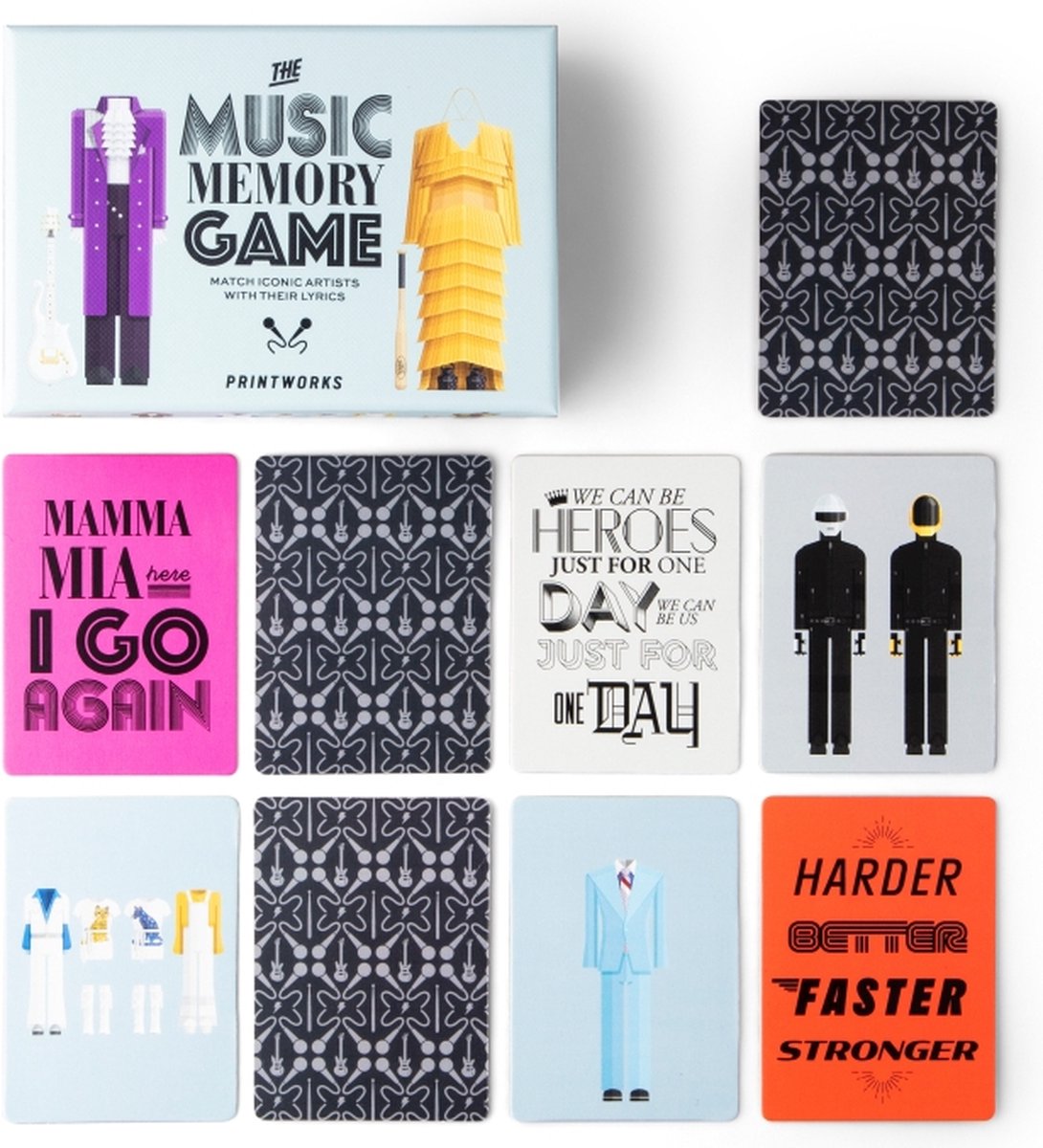PRINTWORKS Memo spel - Music