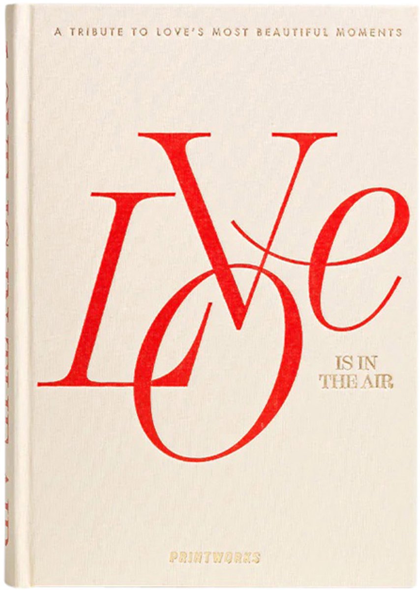 PRINTWORKS Fotoboek - Love is in The Air -beige