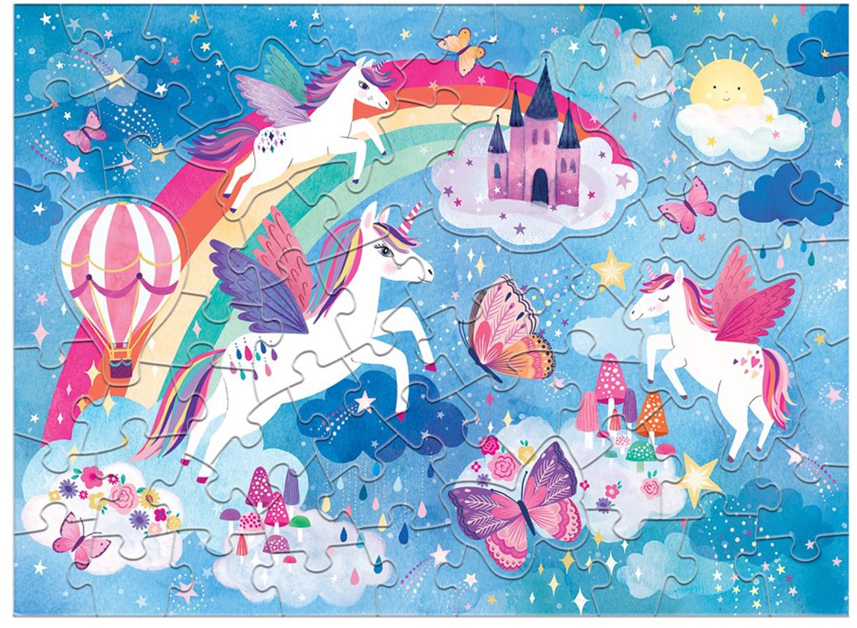 MUDPUPPY Puzzel scratch/sniff - Eenhoorn Dromen 60st