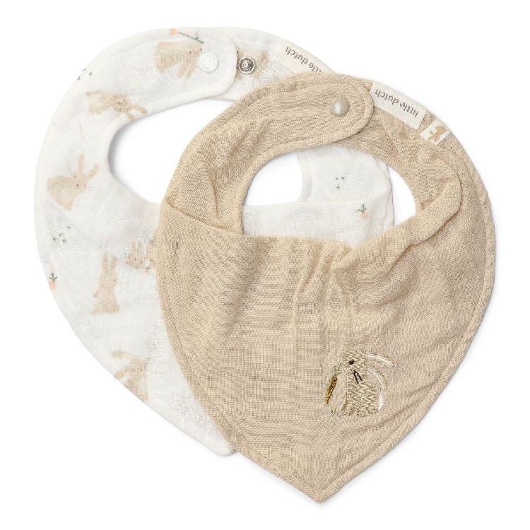 LITTLE DUTCH Bandana slabben 2st - Baby Bunny
