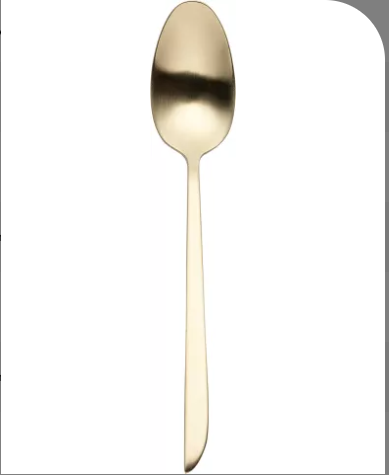 Eternum ORCA koffielepels - 6stuks - matt champagne