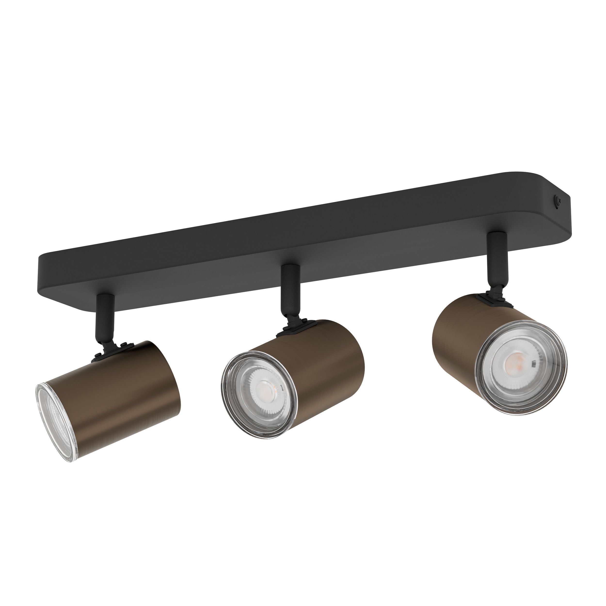 Eglo CONSUMA 1 balkspot - 3x GU10 - Brons / zwart