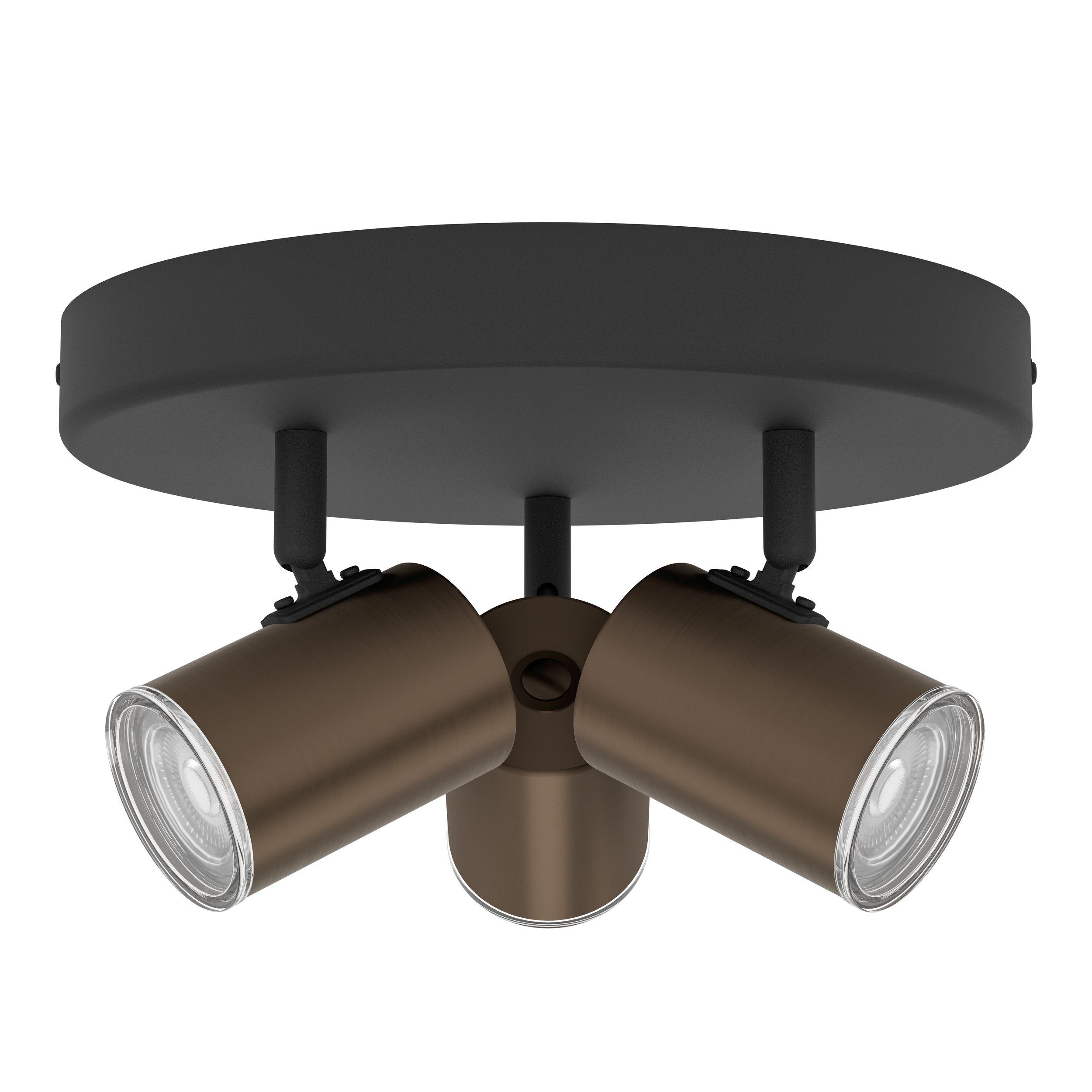 Eglo CONSUMA 1 spot - 3x GU10 - Brons / zwart