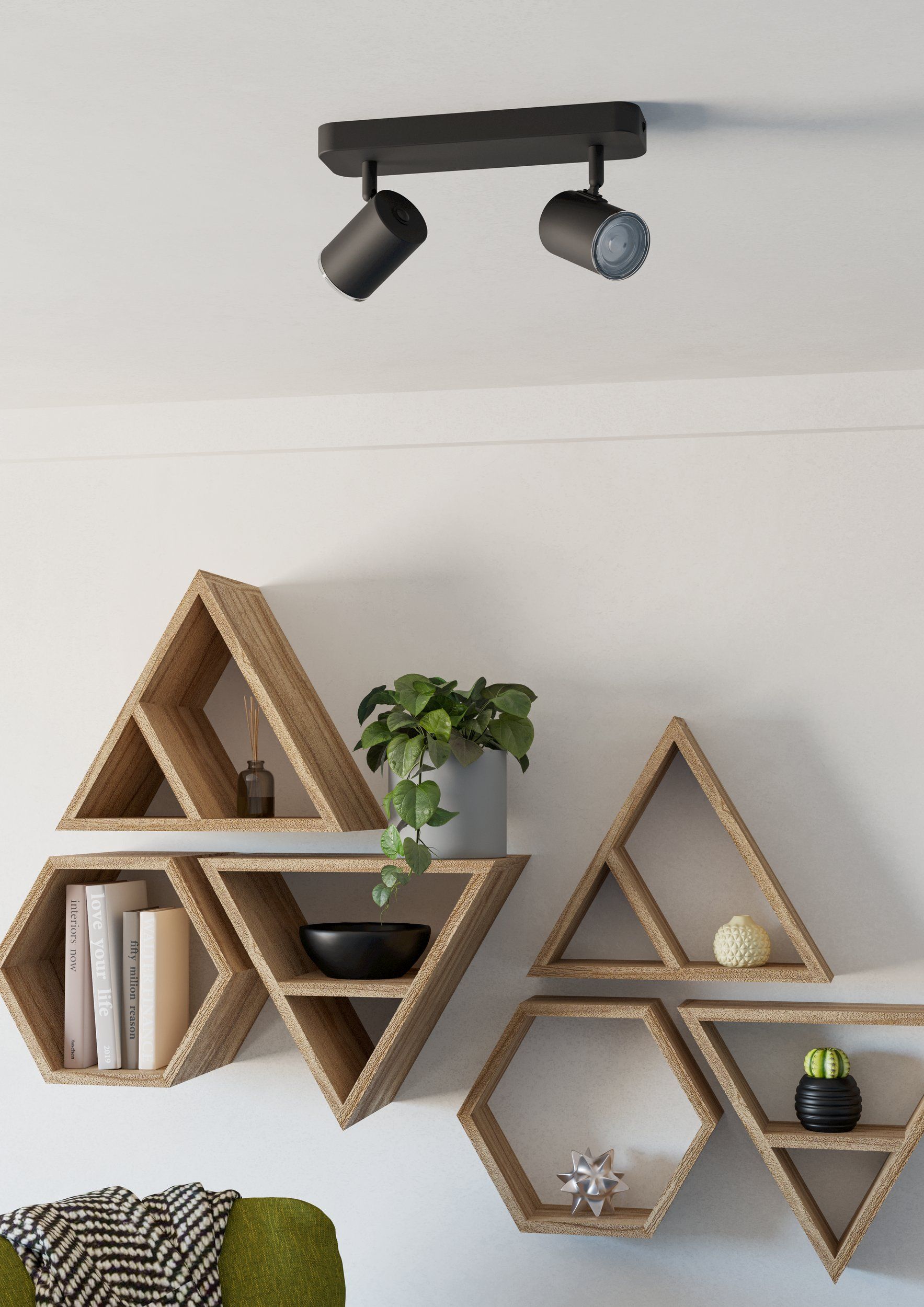 Eglo CONSUMA 1 spot - 2x GU10 - Brons / zwart