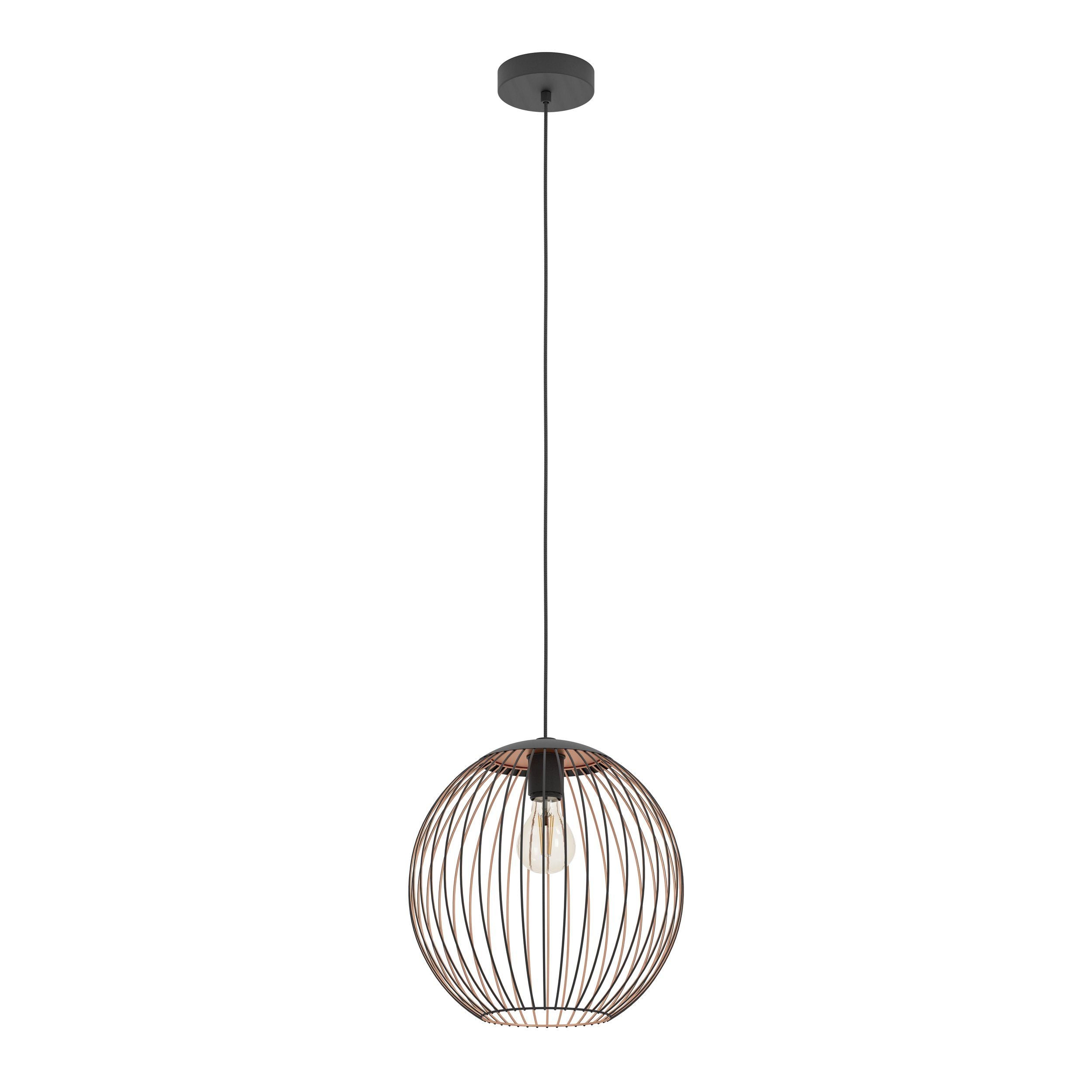 Eglo ALMANZORA hanglamp - E27 - Koper / zwart