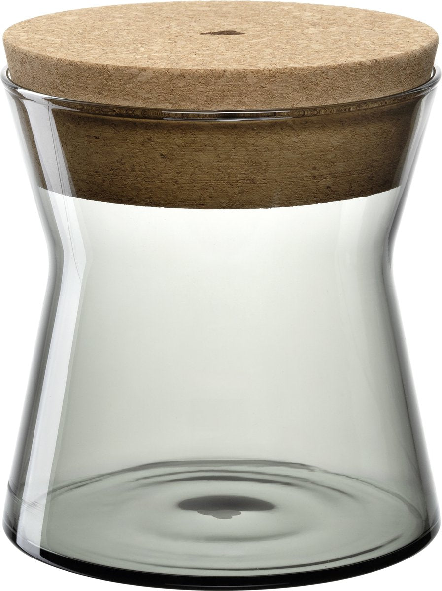 LEONARDO Forma X voorraadpot 13cm - grijs