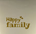 YETT Tegeltje - Happy family - creme/goud