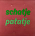 YETT Tegeltje - Schatje petatje - groen/cherry