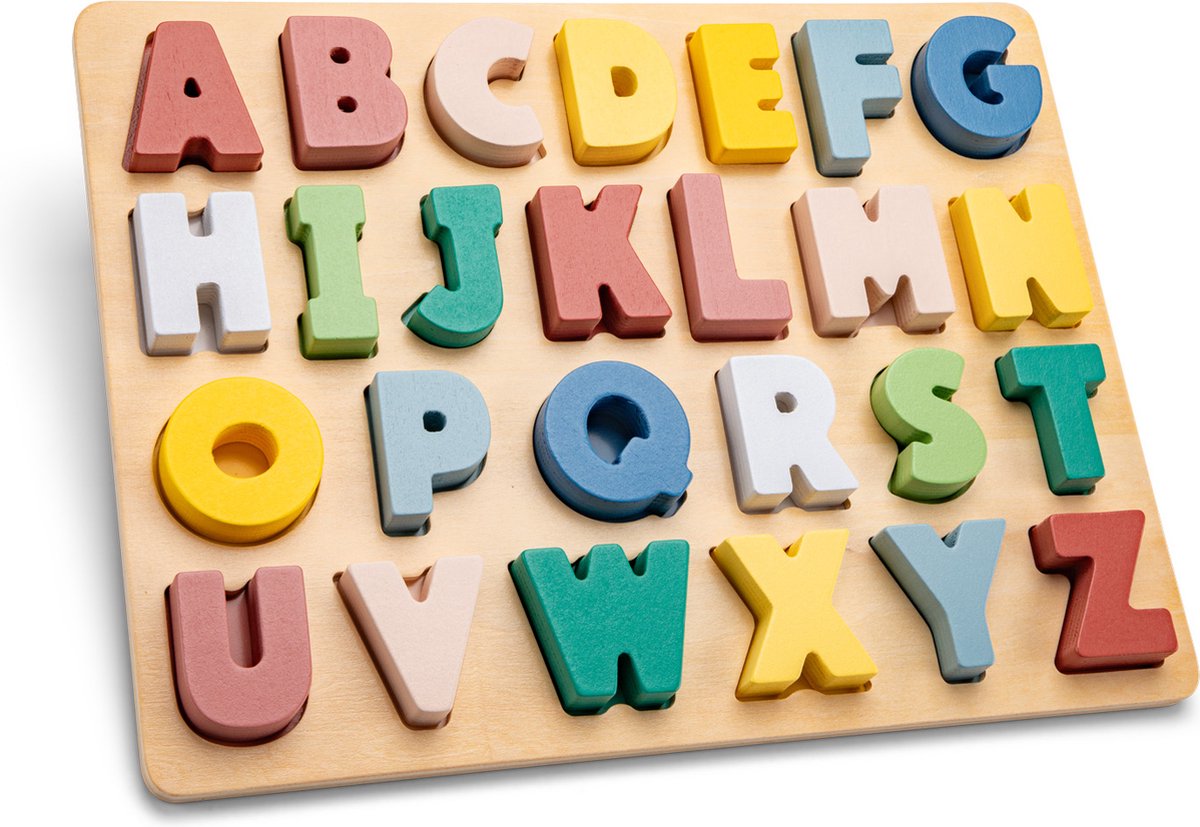 Wooden alphabet puzzle - Letters a till z