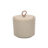 LEEFF Silke storage jar - S  10x10x8cm - taupe