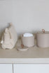 LEEFF Silke storage jar - L 12x12x10cm - taupe