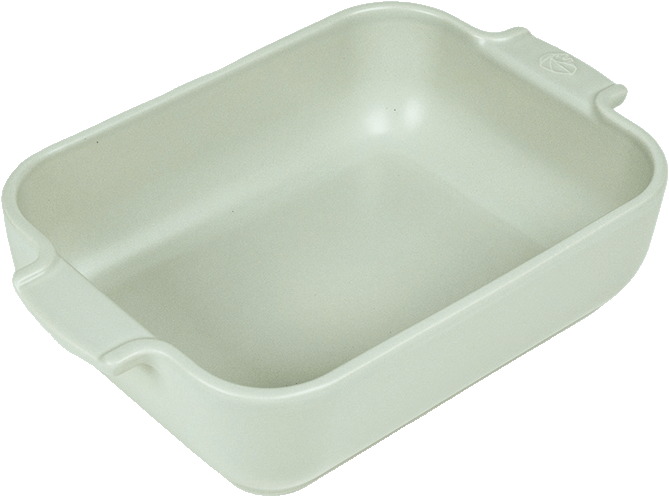 PEUGEOT APPOLIA rechthoekige ovenschaal 25cm - saliegroen keramiek