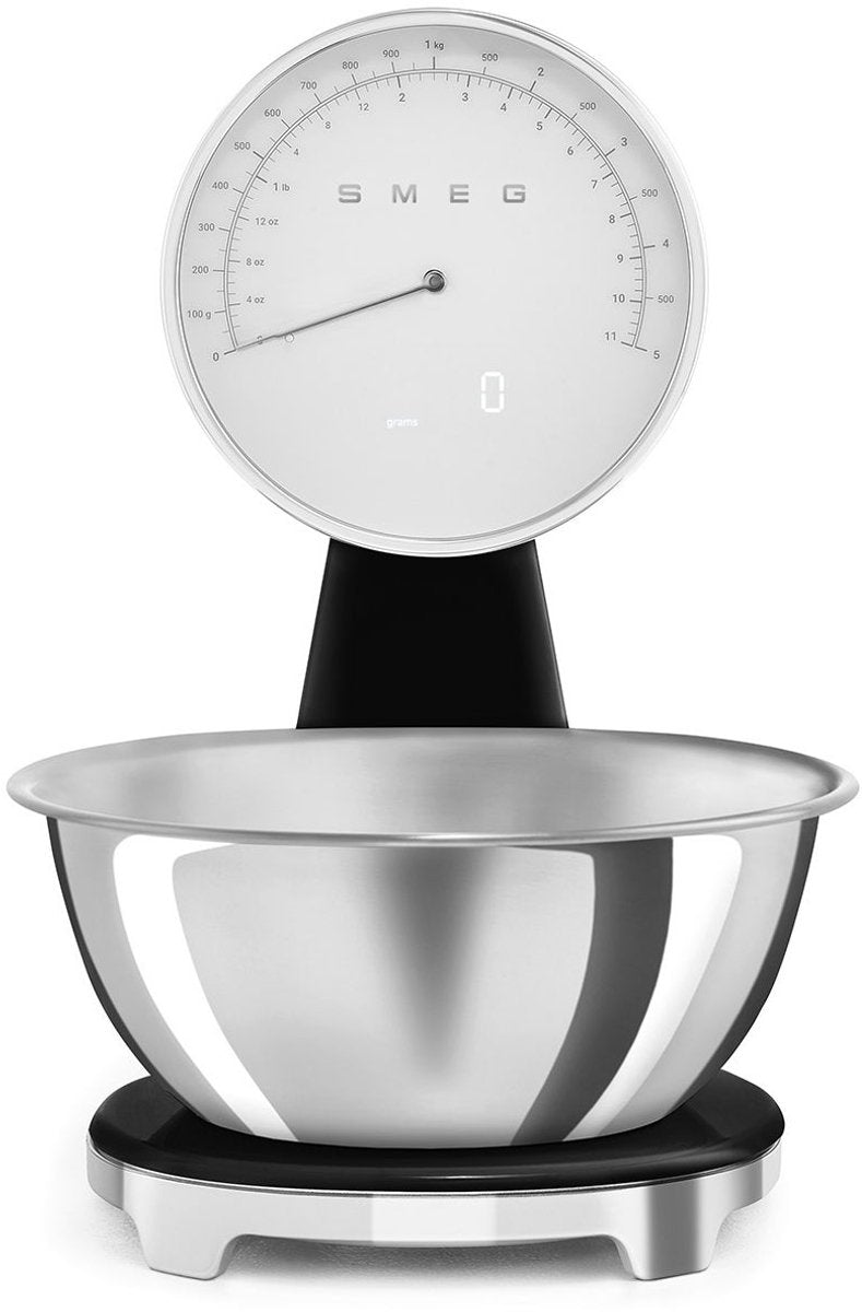 SMEG Digitale en analoge keuken weegschaal - zwart