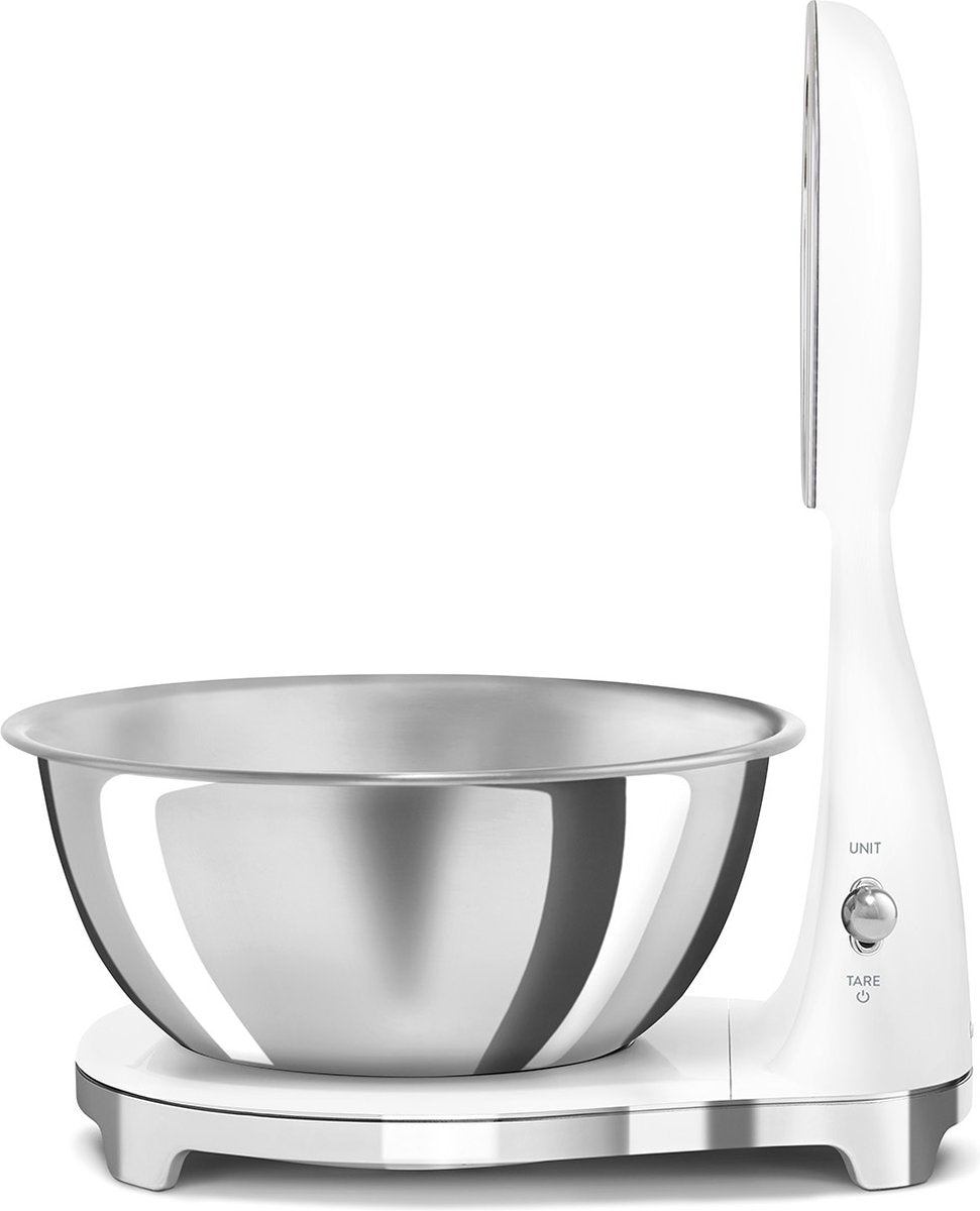 SMEG Digitale en analoge keuken weegschaal - wit