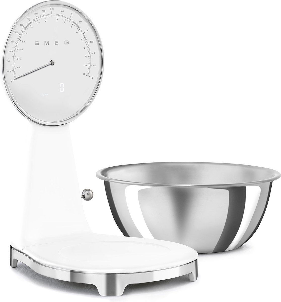 SMEG Digitale en analoge keuken weegschaal - wit