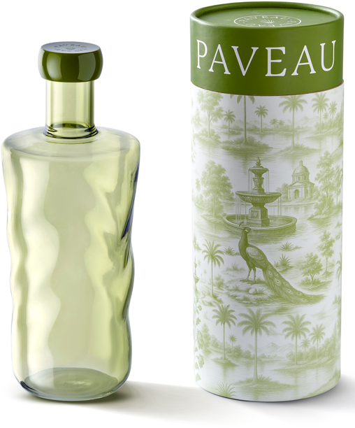 PAVEAU Swirl bottle medium 0,75L - moss