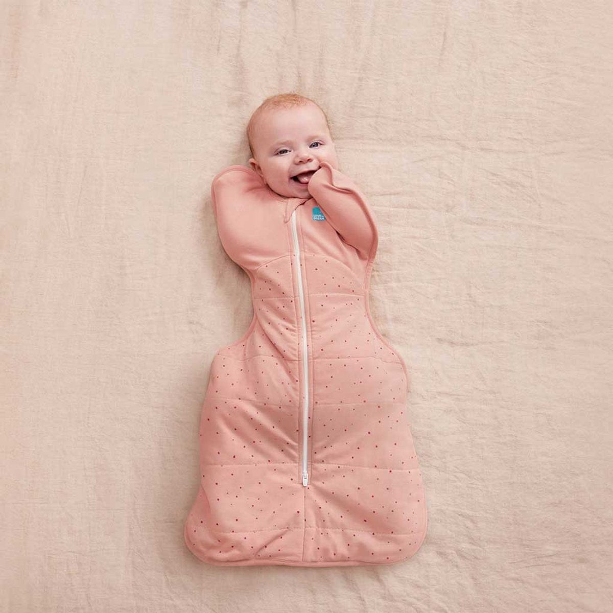 LOVE TO DREAM Inbakerslaapzak fase 1 TOG 2.5 - M - Rose Pebble
