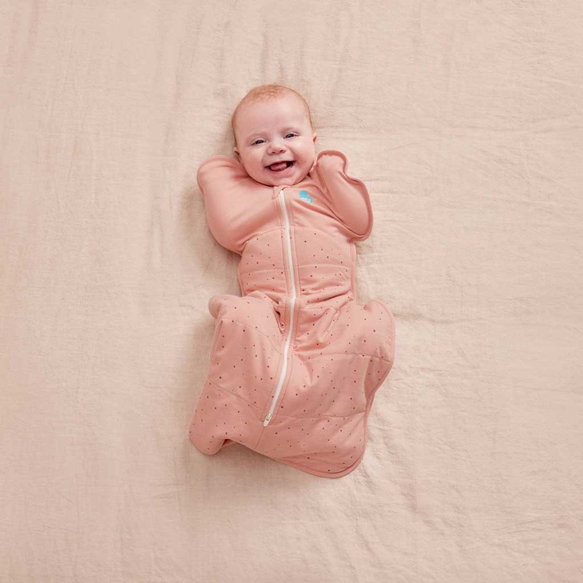 LOVE TO DREAM Inbakerslaapzak fase 1 TOG 2.5 - S - Rose Pebble