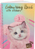 STUDIO PETS Kitten - Kleurboek A5 met 20 kleurplaten en 8 stickervellen
