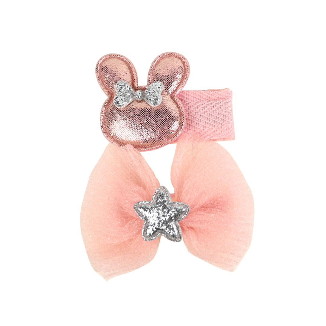 BUSY LIZZIE Haarspelden - Konijn - powder pink