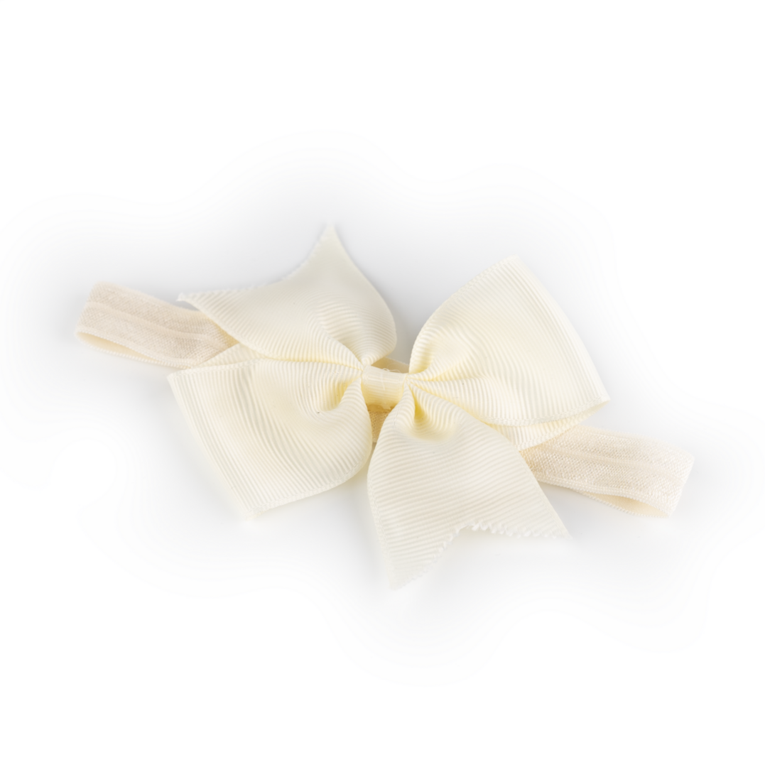 BUSY LIZZIE Haarband m/strik - ivoor