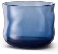 PAVEAU Swirl small tumbler glass - midnight