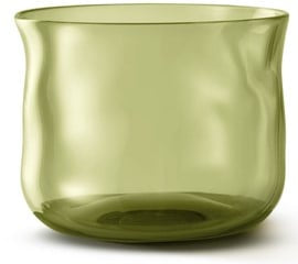 PAVEAU Swirl small tumbler glass - moss