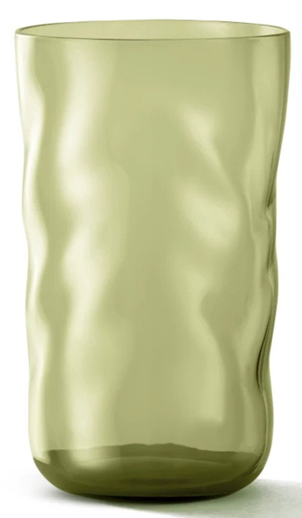 PAVEAU Swirl long drink glass - moss