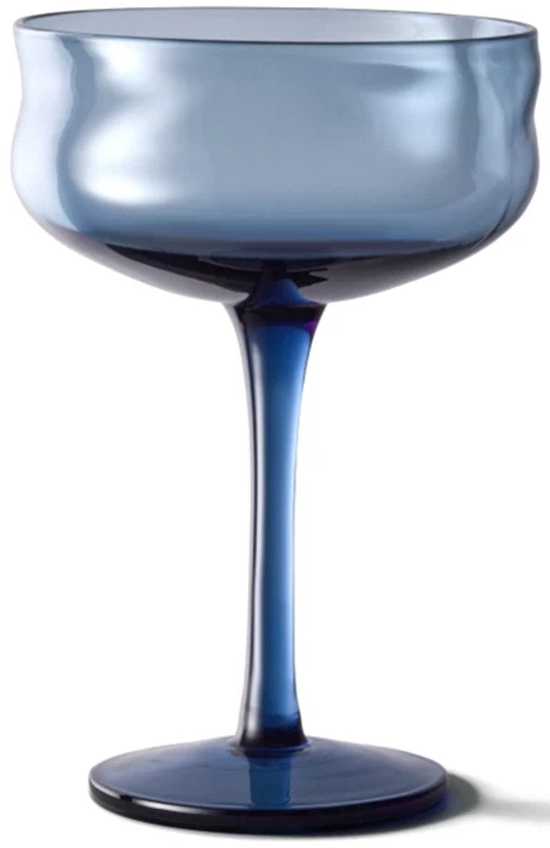 PAVEAU Swirl coupe glass - midnight