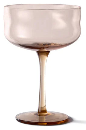 PAVEAU Swirl coupe glass - glow