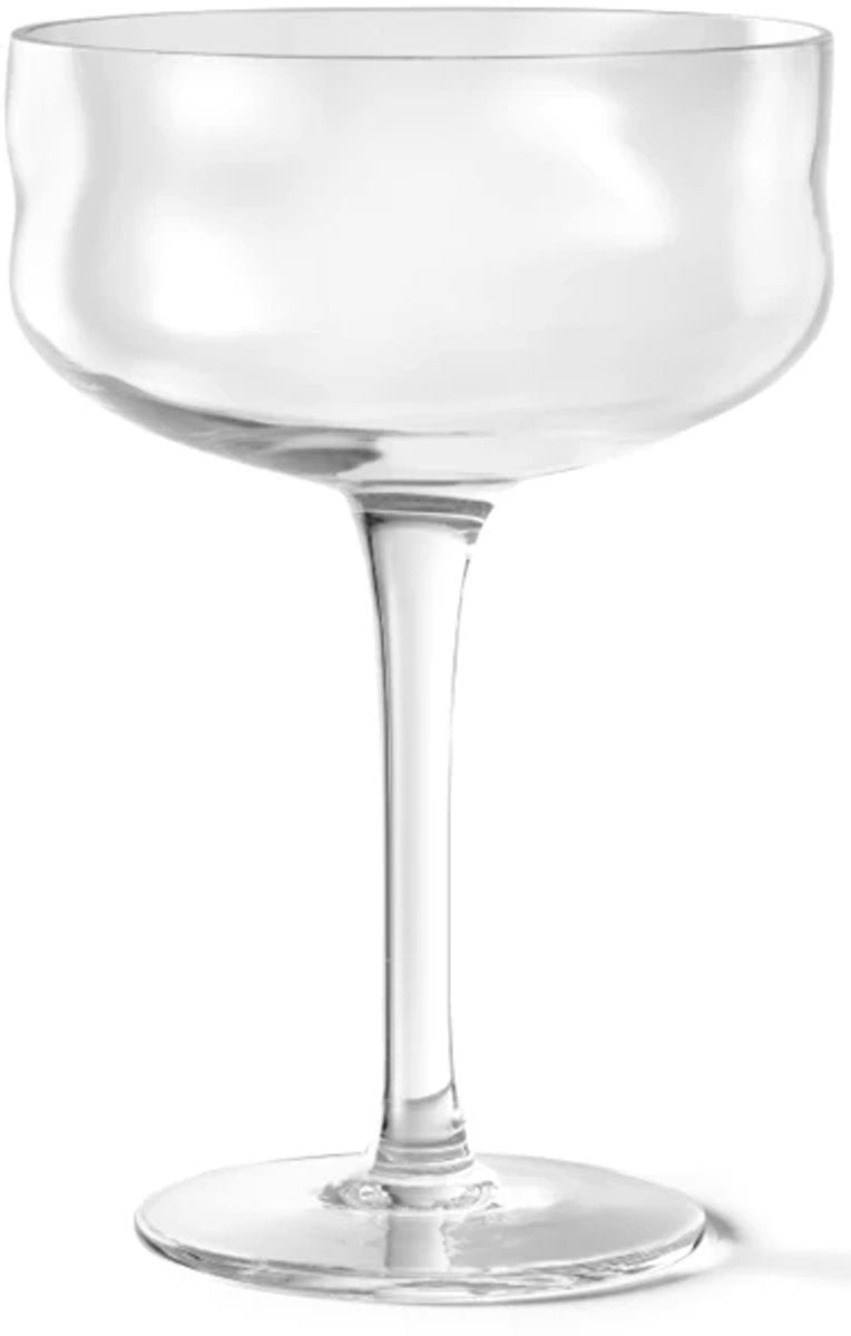 PAVEAU Swirl coupe glass - wave