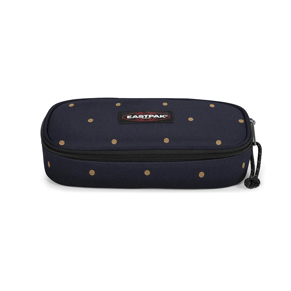 EASTPAK Oval pennenzak - dots marine gold
