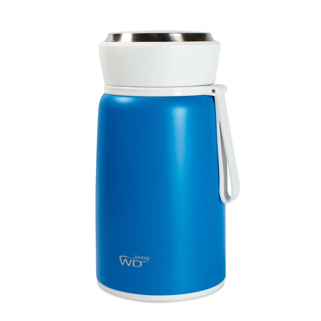 Lunchbox thermisch + lepel 800ml - blue