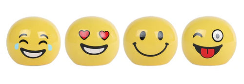 Spaarpot Smile - 7.5x7.5x6.5cm - geel