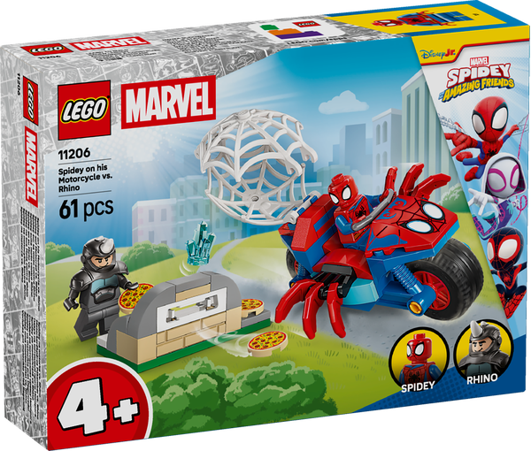 LEGO Spider Man 11206 - Spidey op motor vs. Rhino