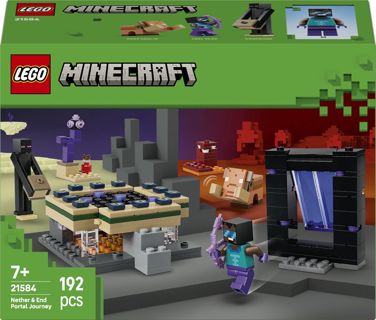 LEGO Minecraft 21584 - reis naar de Nether en het End-portaal