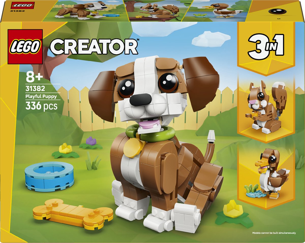 LEGO Creator 31382 - schattige dieren - speelse pup