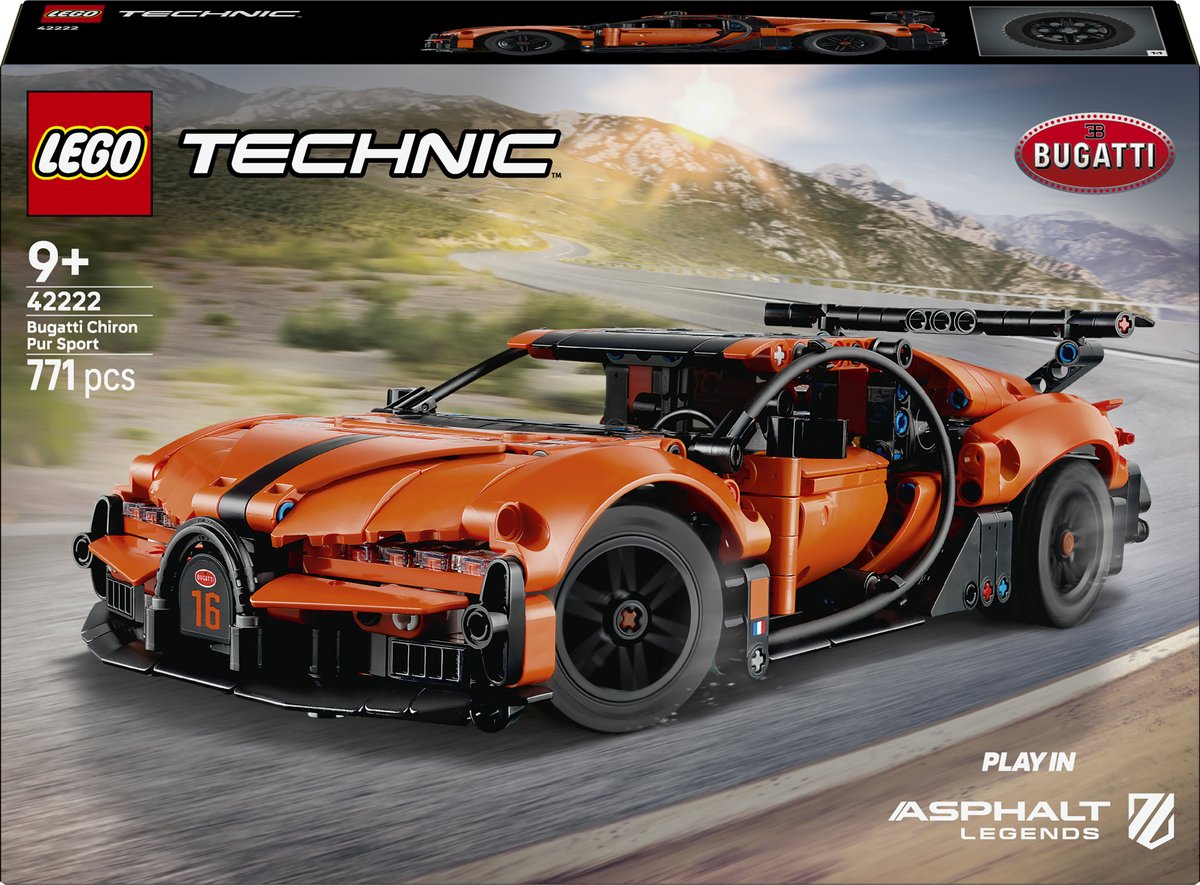 LEGO Technic 42222 - Bugatti Chiron pur sport hypercar