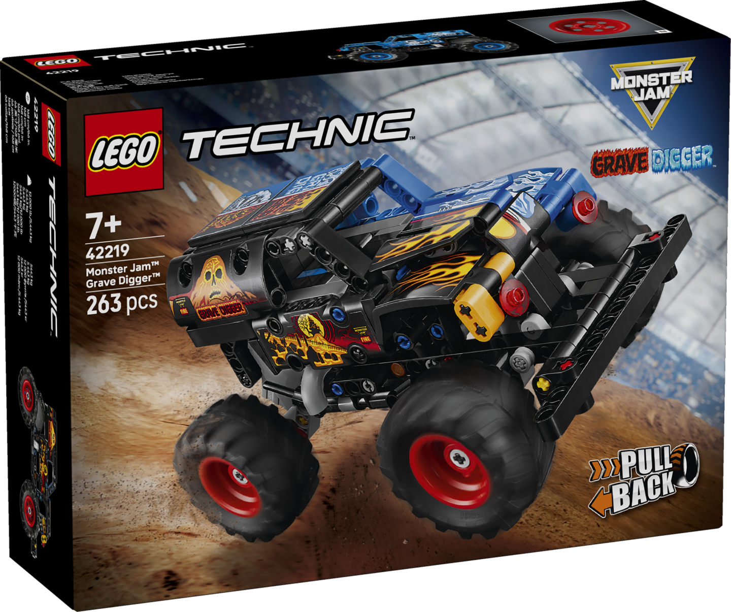 LEGO Technic 42219 - Monster jam grave digger vuur en ijs