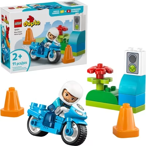 LEGO Duplo 10471 - blauwe politiemotor
