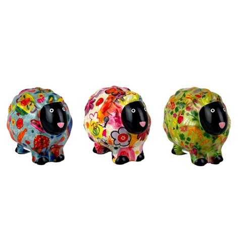 POMME-PIDOU Spaarpot - Schaap - PELUCHE - Ass. S