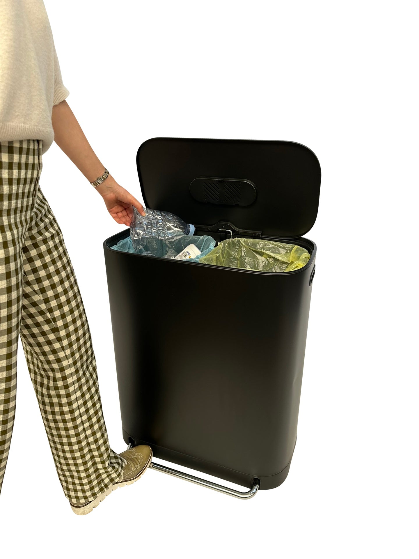 GALICO -  pedaalemmer - zwart mat -  2x30l